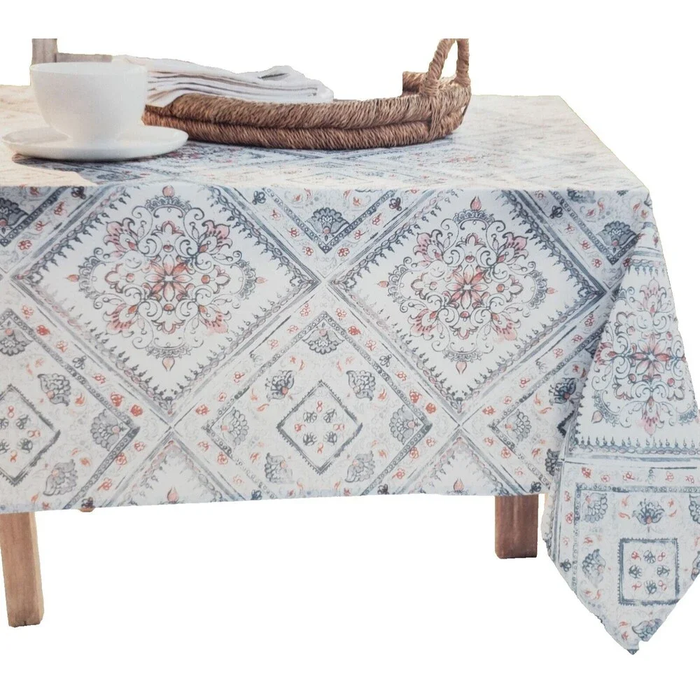 Printed Textured Tablecloth 60